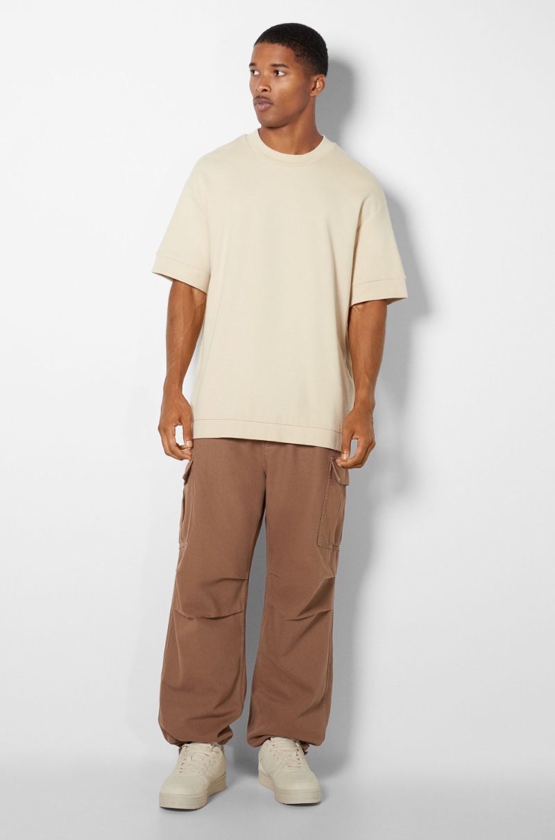 Bershka Cargo Parachute Jeans