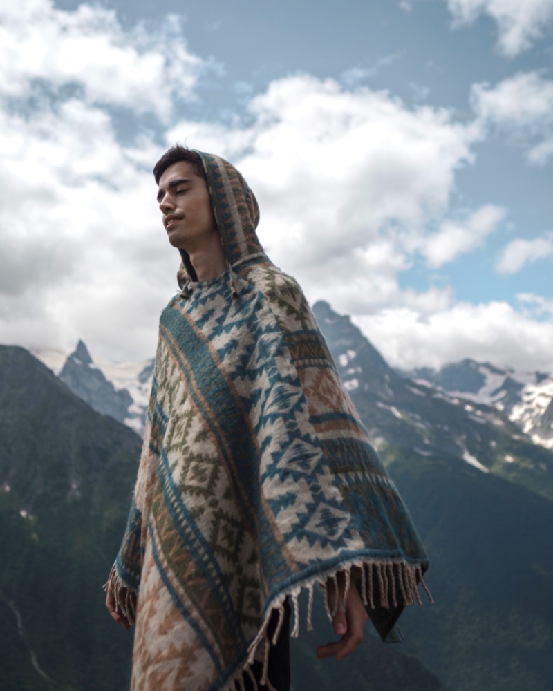 Bohemian Style Men Poncho