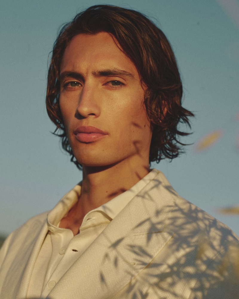 James Turlington stars in the Brunello Cucinelli Parfums campaign.