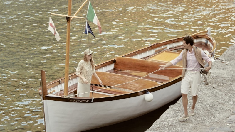 Italian fashion brand Brunello Cucinelli takes to Portofino for a summer style adventure. 