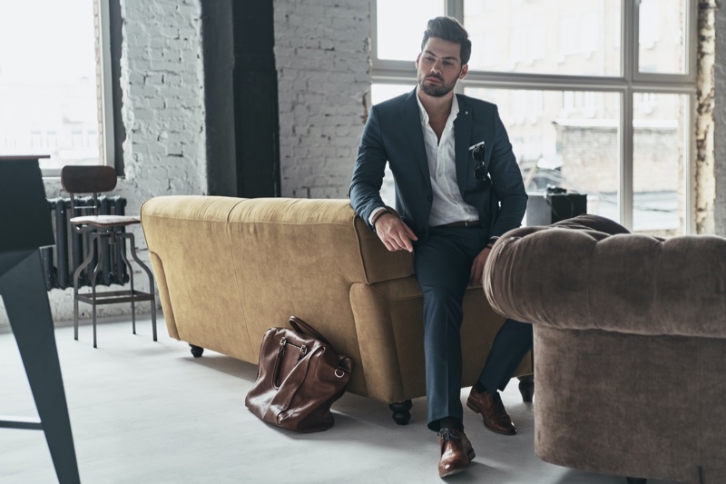 Businessman Couch Suit