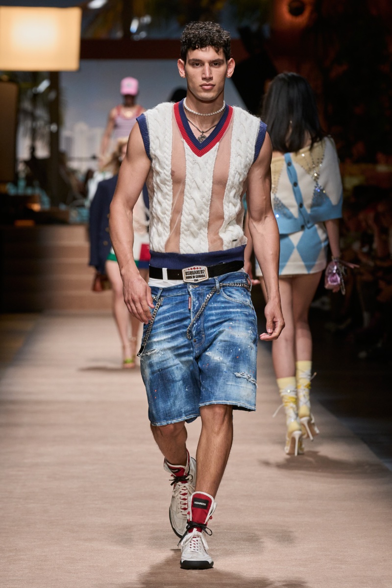 Dsquared2 Spring 2024: Preppy Goes Sensual