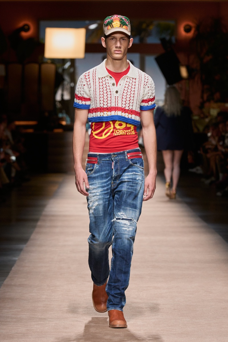 Dsquared2 Spring 2024: Preppy Goes Sensual