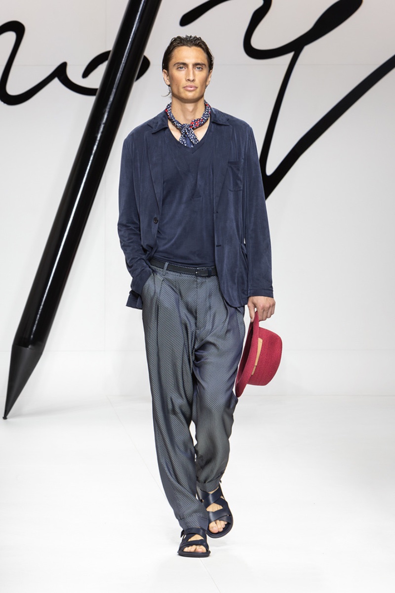 Mens Fashion Armani Spring 2024 Weaving a Story