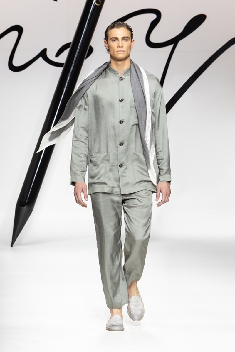 Giorgio Armani Spring Summer 2024 Collection Men 041