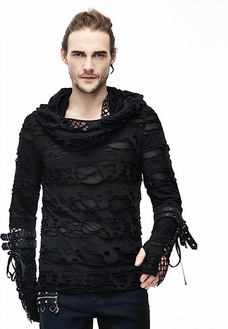 Gothic Style Men Hoodie » Gothic Style for Men: Goth Aesthetic Fashion Guide Gothic Style Men Hoodie