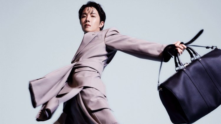 Embracing fluidity, J-Hope shows off his smooth choreography as he fronts Louis Vuitton's keepall campaign.