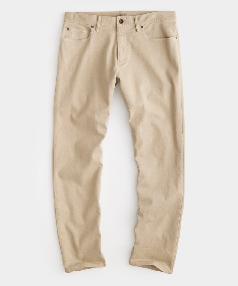 Khaki Pants Men Todd Snyder Straight Fit 5-Pocket Chino Casual Khaki