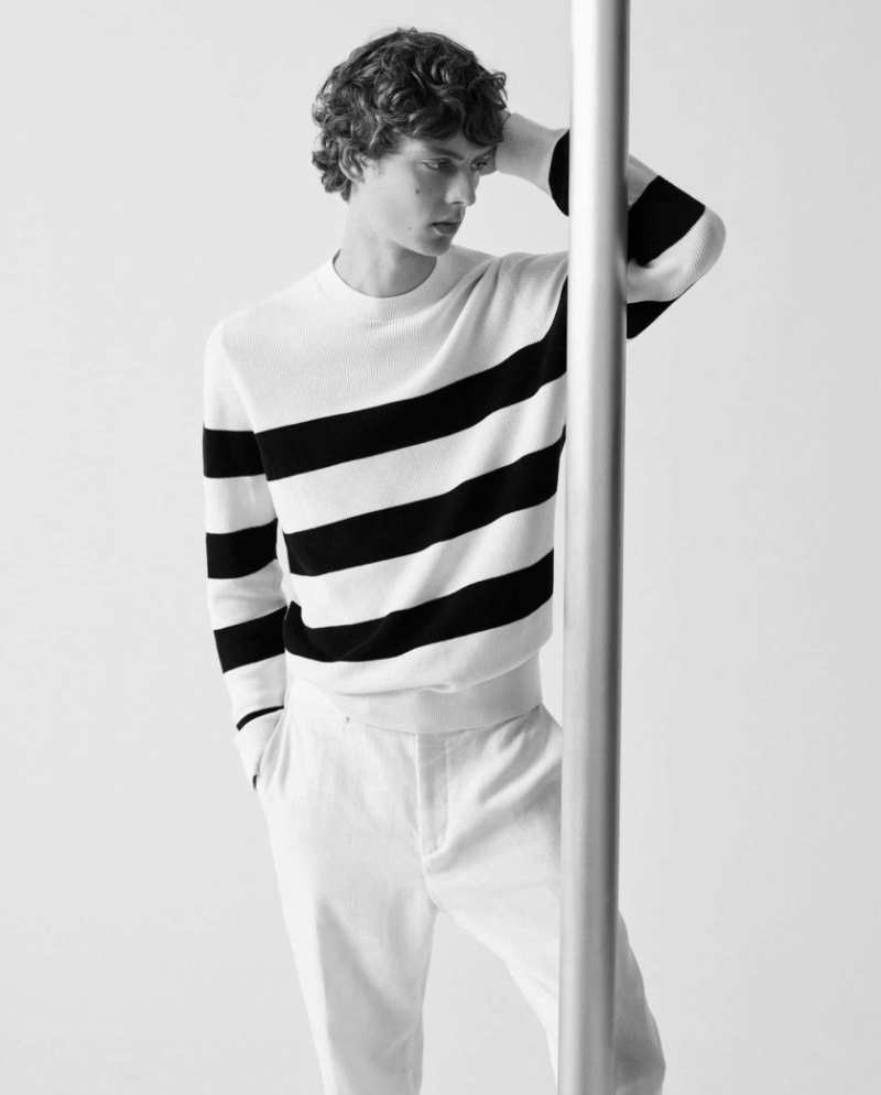 » Bluish: Leon Dame Rocks Blue Fashions for Massimo Dutti Leon Dame Massimo Dutti 2023 006