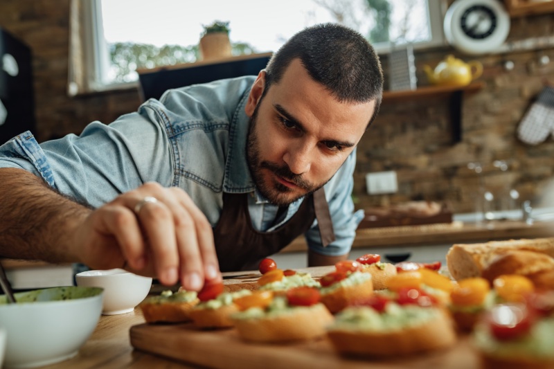 Man Cooking Kitchen