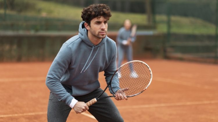 Man Playing Tennis