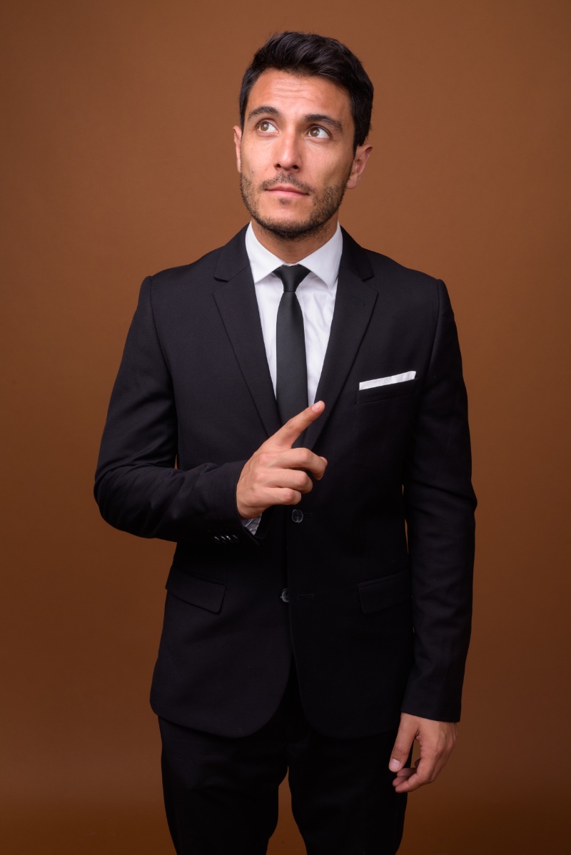 Man Wearing Classic Fit Suit