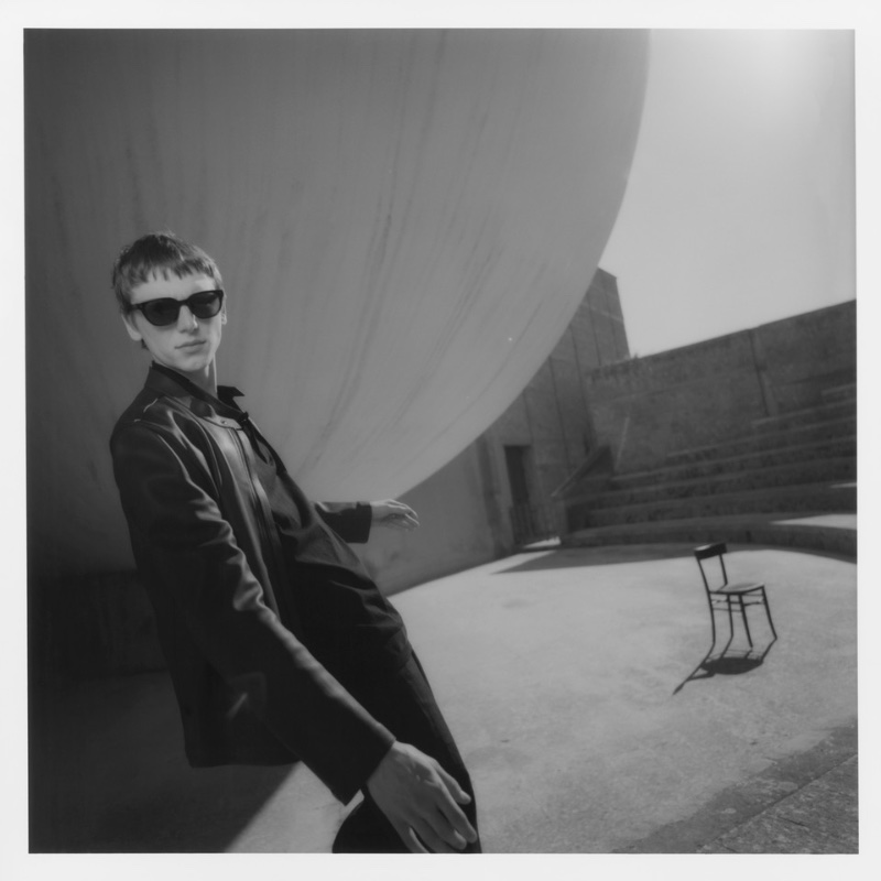 Igor Vojinovic models a leather racer jacket as part of an all-black Massimo Dutti look. » Massimo Dutti's Sicilian Summer: Enchanting Elegance Igor Vojinovic models a leather racer jacket as part of an all-black Massimo Dutti look.