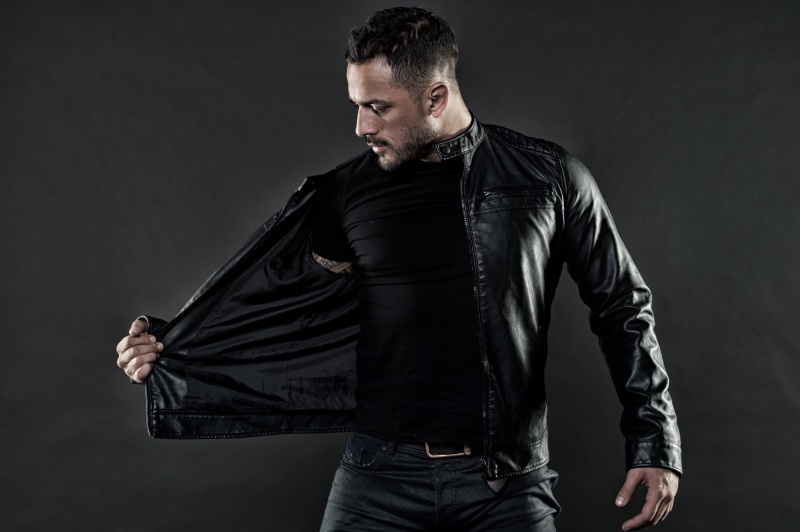 Mens Black Jeans Outfit All Black Leather Jacket