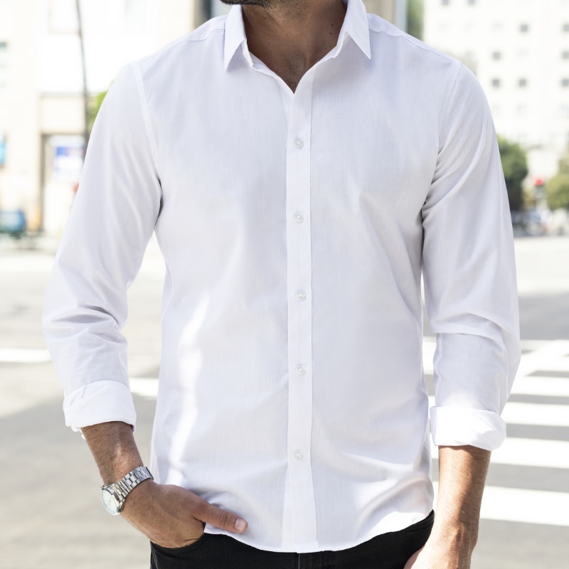 Mens White Dress Shirt