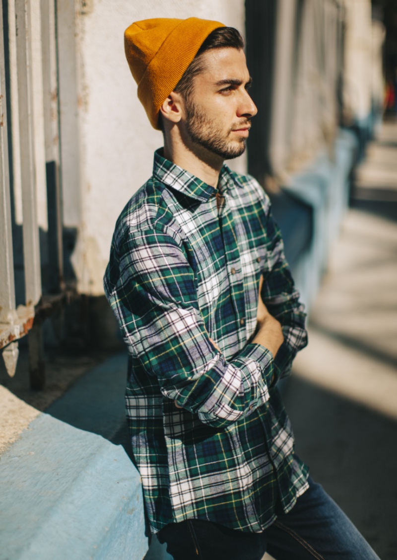 Minimalist Wardrobe Men Flannel Shirt