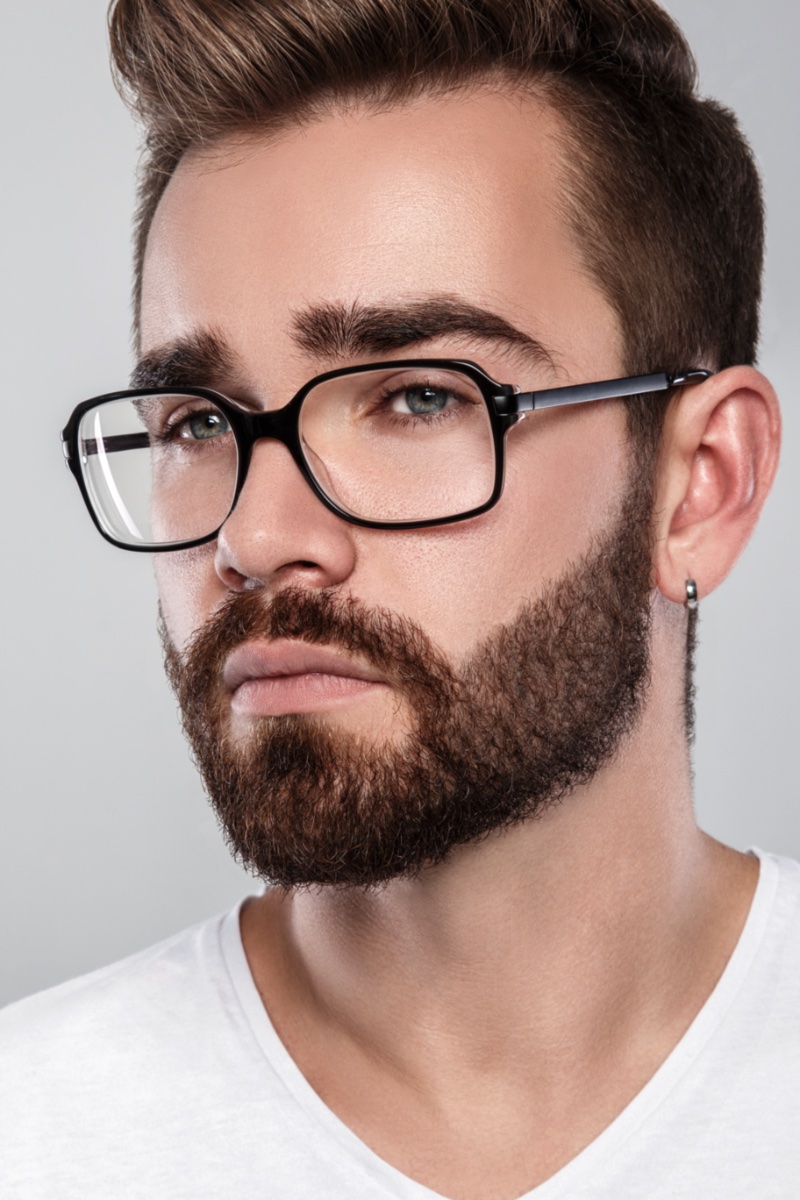 Modern Trendy Mens Glasses Man Black Frames