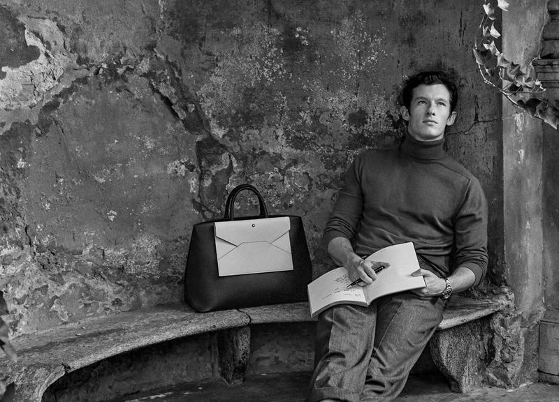Callum Turner fronts the Montblanc The Library Spirit campaign.