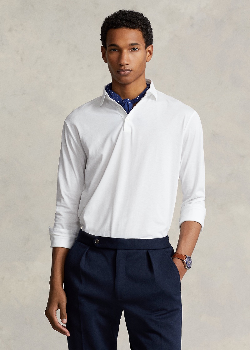 Polo Shirt Materials Polo Ralph Lauren Classic Fit Lisle Cotton