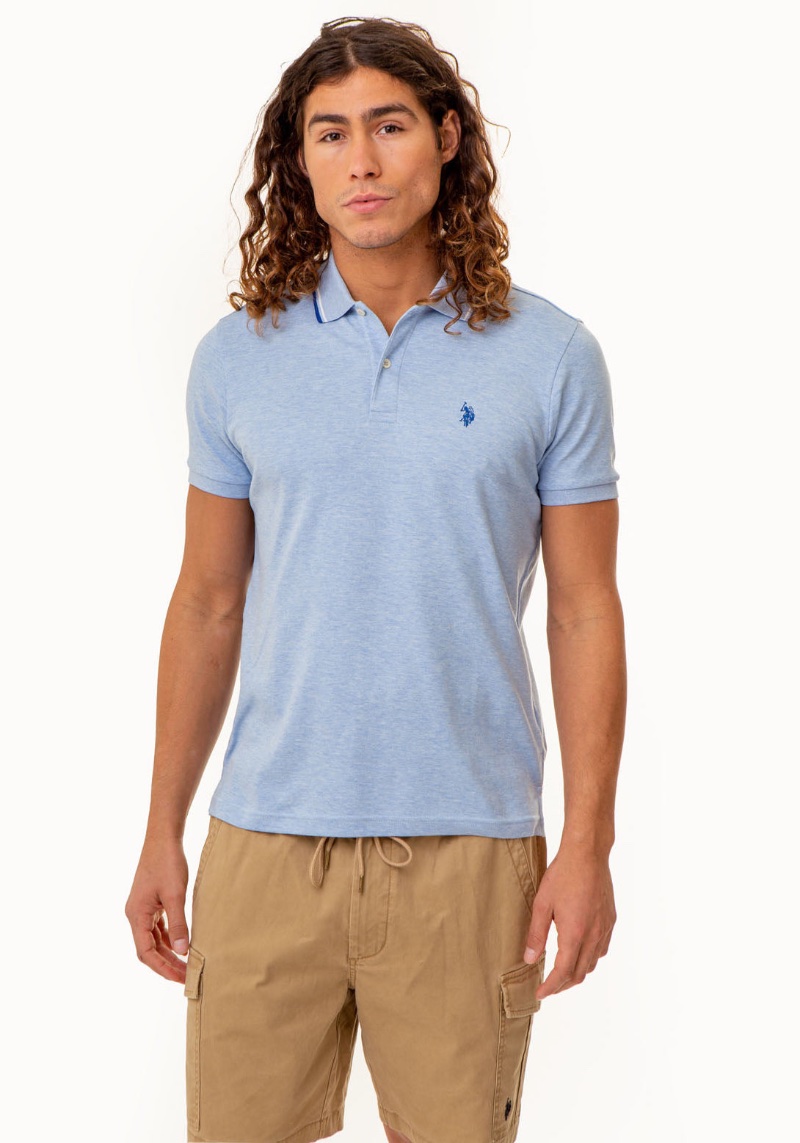 Polo Shirt Men Slim Fit Interlock US Polo Assn