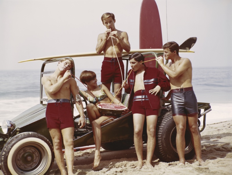 Surfer Style Men 1960s Group