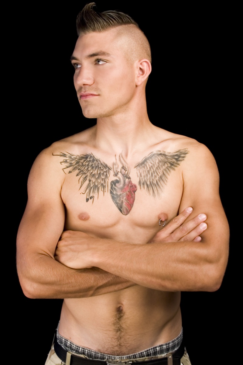 Tattoo Ideas for Men Angel Wings Tattoo Chest