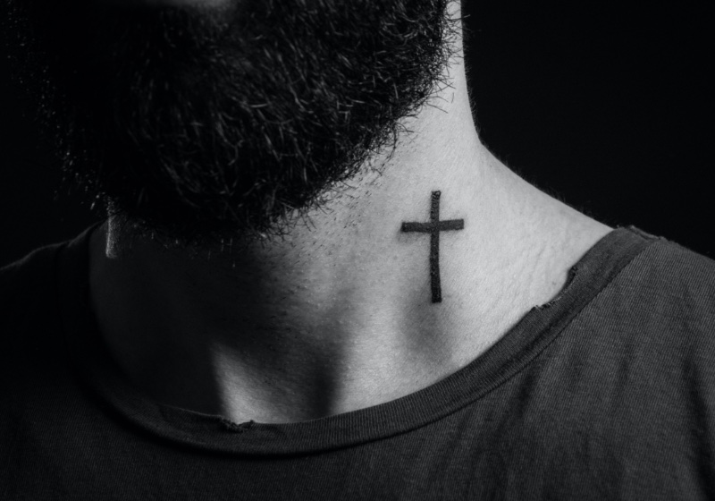 Religious Tattoo, Neck Tattoo | By Snappy Gomez, Kings Cross… | Flickr