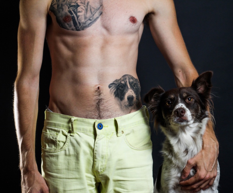 Tattoo Ideas for Men Portrait Tattoo Dog