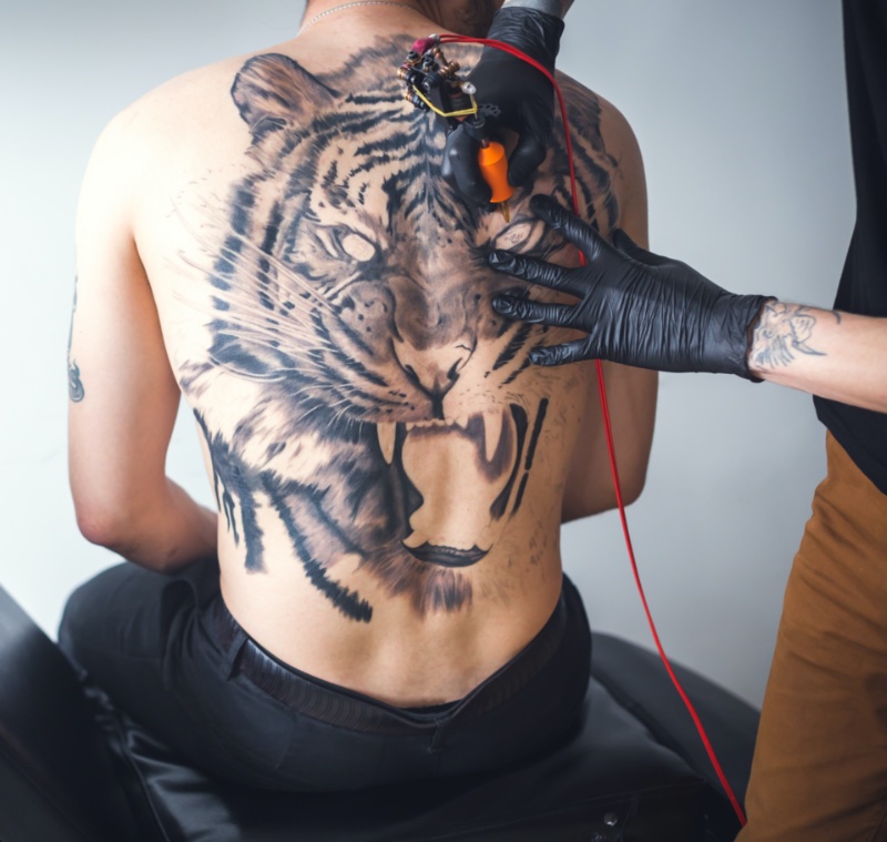 Tattoo Ideas for Men Tiger Tattoo Back