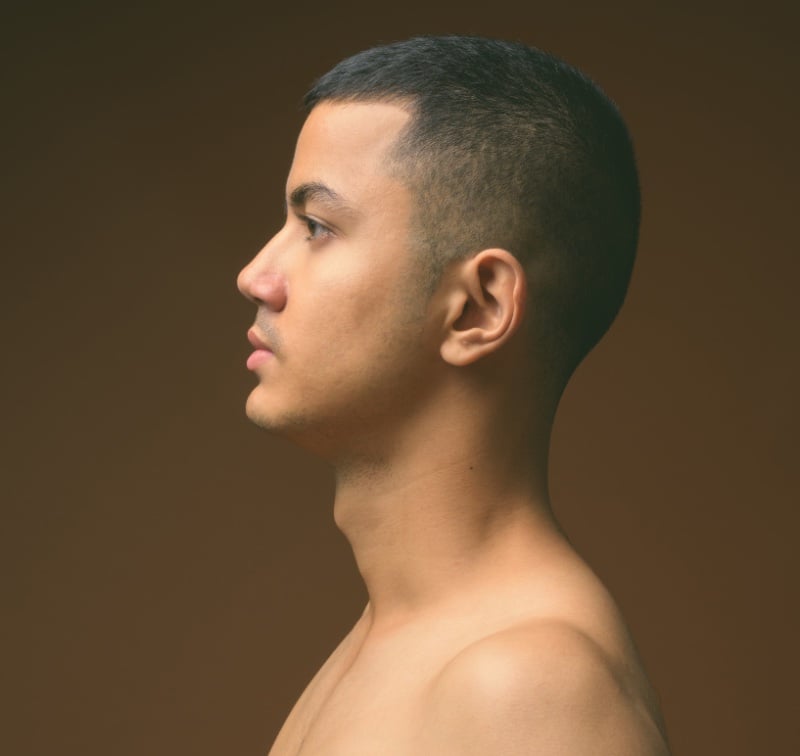 Textured Buzz Cut Hairstyle