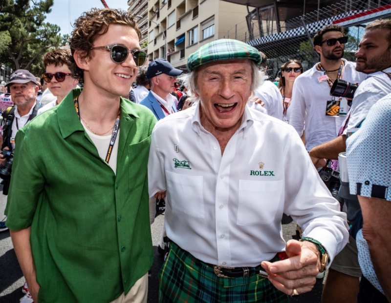 Tom Holland Sir Jackie Stewart F1 Grand Prix of Monaco 2023