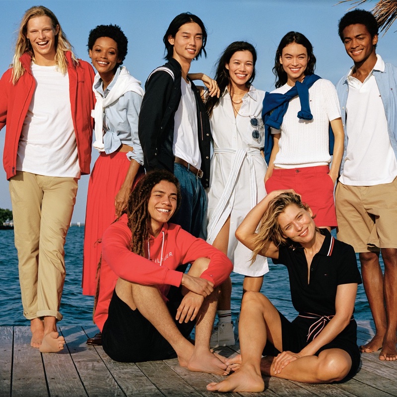 Tommy Hilfiger enlists Luke Champion, Londone Myers, Taemin Park, Jade Nguyen, Maryel Uchida, Stan Taylor, Solly Wilson, and Hannah Ferguson as the stars of its summer 2023 campaign.