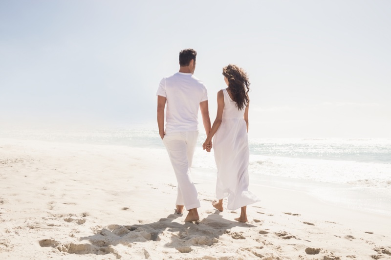 Beach Honeymoon Couple Beach Honeymoon Couple