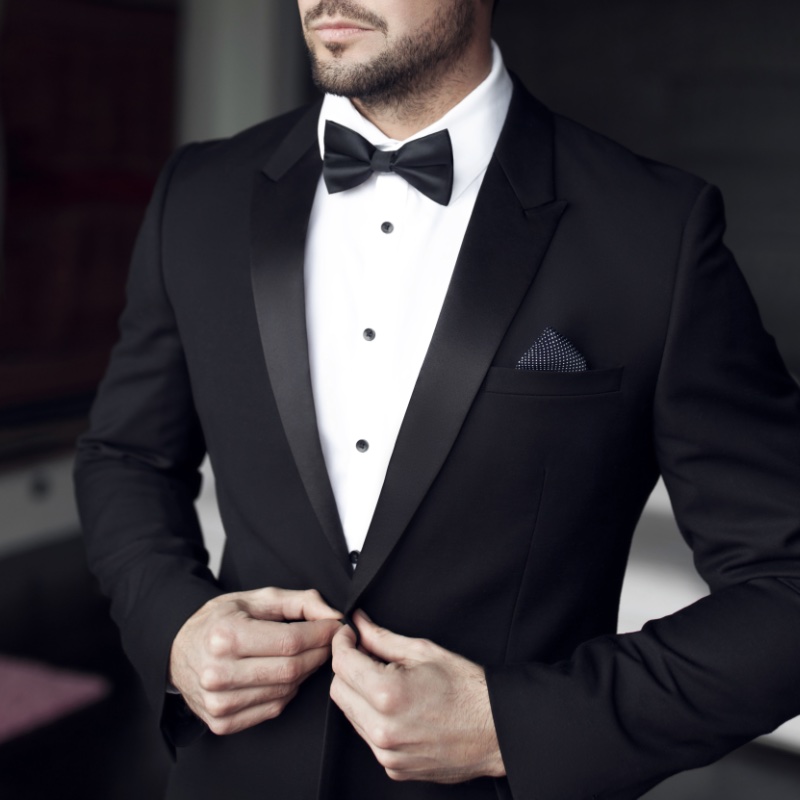 Black Tie Dress Code Men Pocket Square