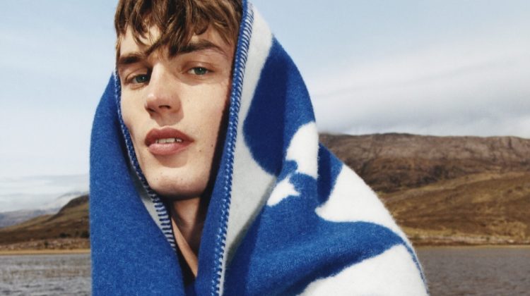 Kit Butler fronts Burberry's winter 2023 campaign.