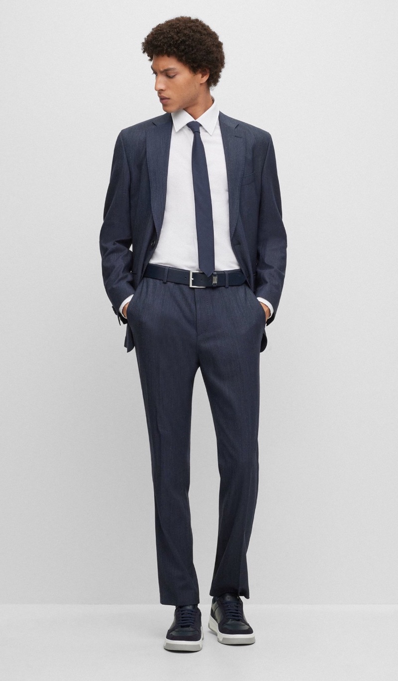 Business Professional Slim-fit Suit Stretch Wool » Business Professional Attire for Men: Corporate Style Guide Business Professional Slim-fit Suit Stretch Wool