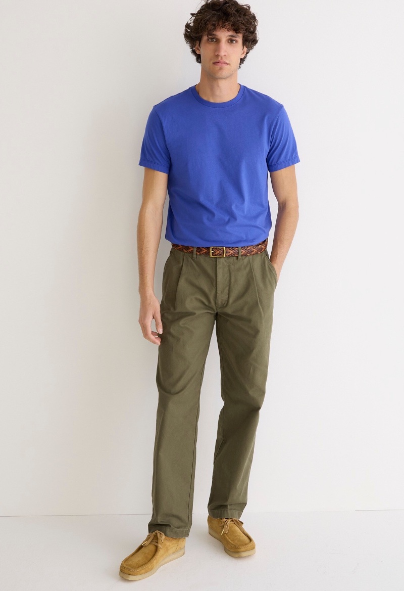 Casual Dress Men Chinos J.Crew Relaxed Fit