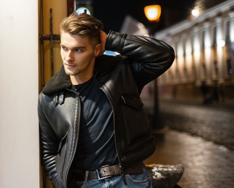 Casual Dress Men Leather Bomber Jacket » Casual Wear for Men: A Guide to Simple Clothes That Inspire Casual Dress Men Leather Bomber Jacket