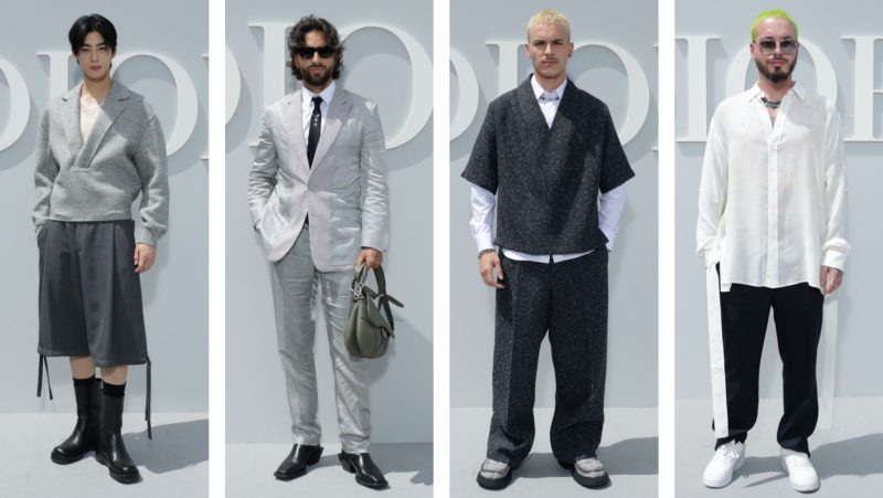 Dior Men Spring Summer 2024 Show Celebrities Style