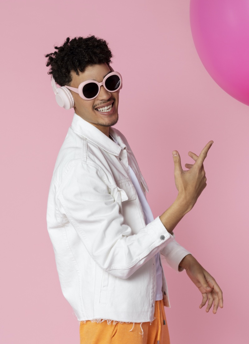Dopamine Dressing Men Accessories Pink Sunglasses