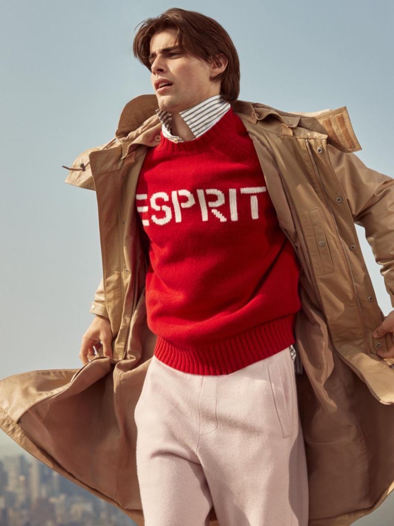 Corrado Martini stars in the Esprit fall 2023 campaign.