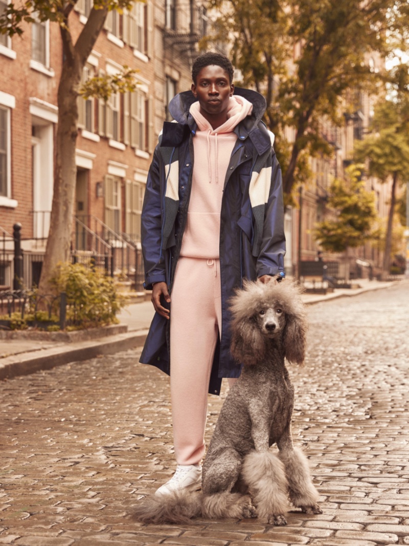 Ekow Botchway appears in the Esprit fall 2023 campaign. 