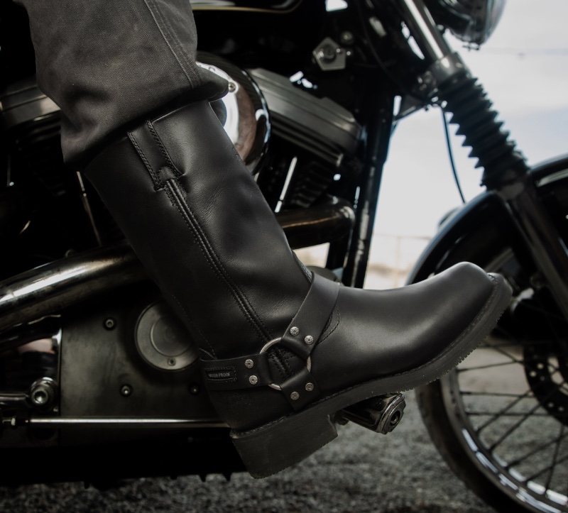 Fashionable Types of Boots Men Harley Davidson Waterproof Riding Boots