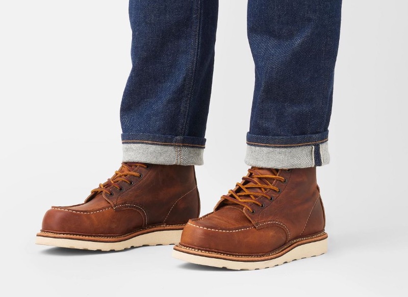 Fashionable Types of Boots Men Red Wing Shoes Classic Moc