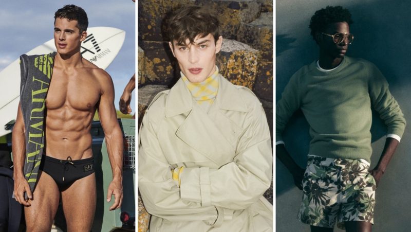 Week in Review: Pietro Boselli for EA7 campaign, Kit Butler for Burberry winter 2023 campaign, and Ahmed Richards for Tom Ford pre-fall 2023 campaign.