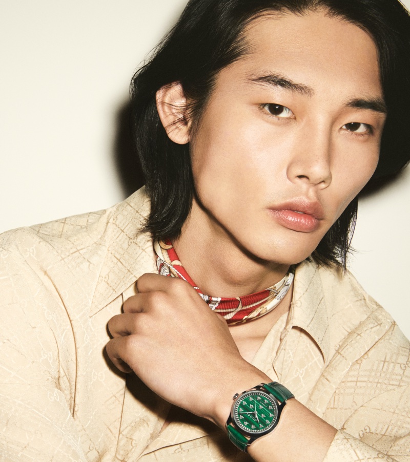 Taemin Park fronts the Gucci Timepieces campaign.