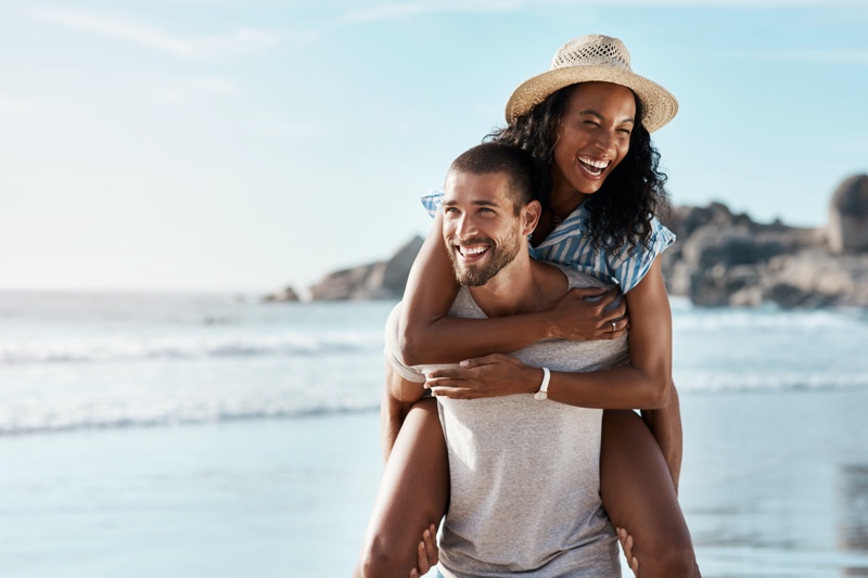 Happy Couple Beach Happy Couple Beach