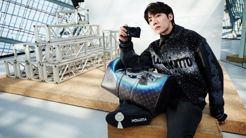 J-Hope takes the spotlight as the star of Louis Vuitton's fall-winter 2023 campaign.