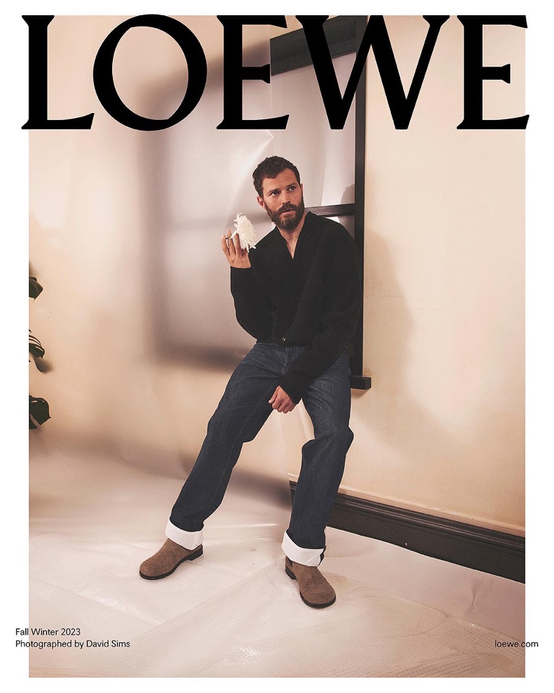 Actor Jamie Dornan takes up a starring role in Loewe's fall-winter 2023 campaign. 