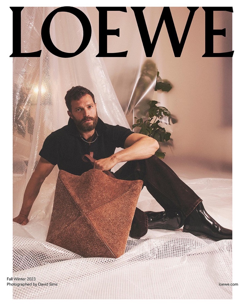 Jamie Dornan stars in Loewe's fall-winter 2023 campaign. 